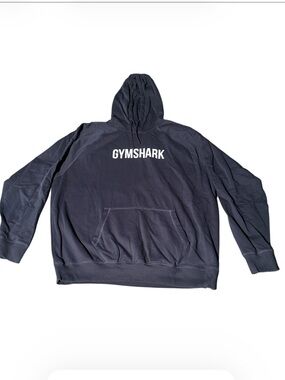 Gymshark Men's Hoodie in Dark Navy with White Logo Size XXXL